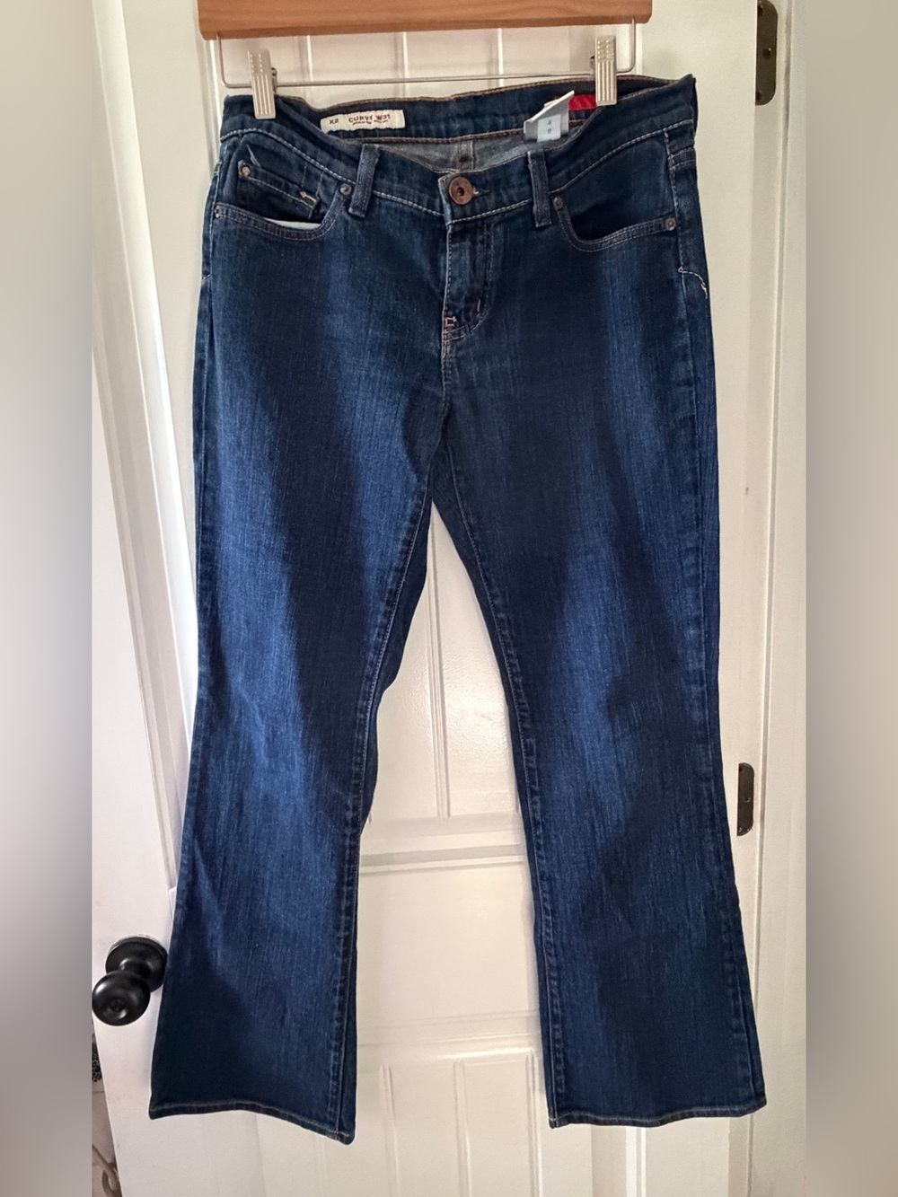 Y2K X2 Women’s Dark Blue Bootcut Jeans - size 8